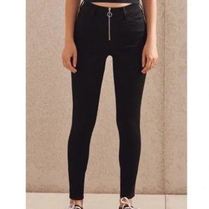 PACSUN Super High Rise Jegging Skinny Jeans Ring Zipper